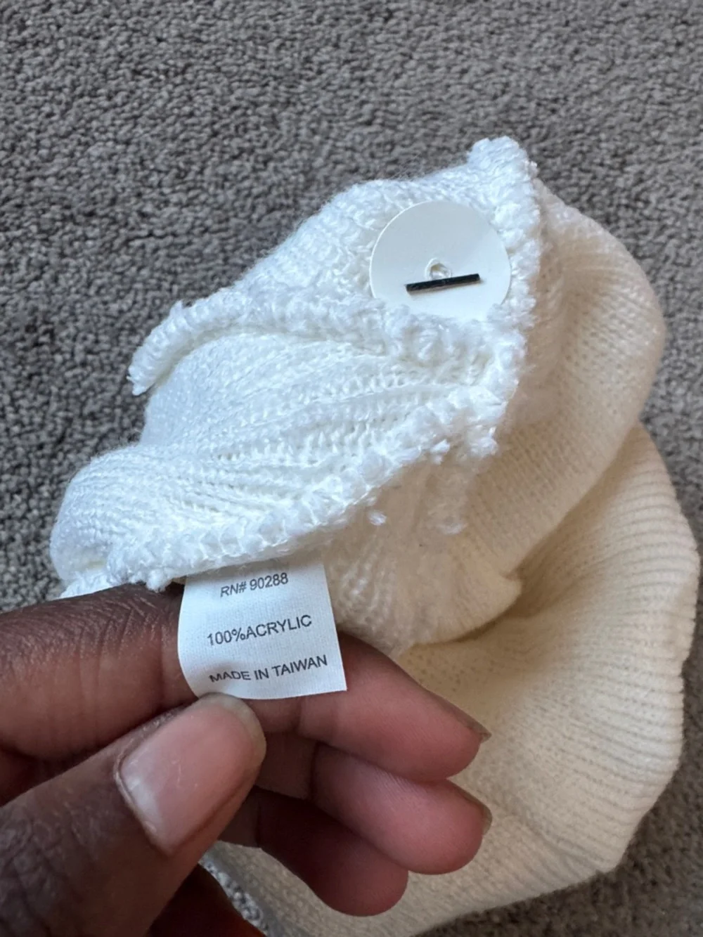 NWT Adidas Original White Black Trefoil Beanie SIZE OS